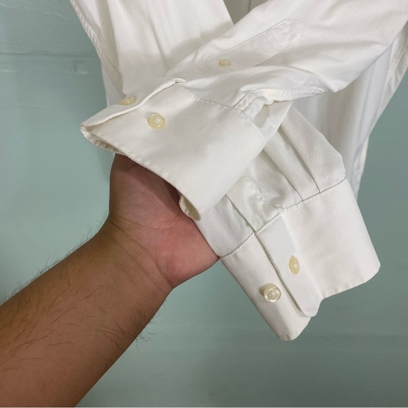 Peter Millar Summer Comfort Cream Button Down Shirt XL - Picture 3 of 4